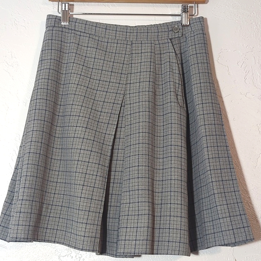Vintage Schoolbelles Plaid Pleated Mini Skirt Academia Twee Chilton Rory Prep